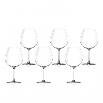 [Set of 6] Lucaris Bangkok Bliss Collection Burgundy Wine Glass 750ml