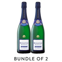 [Bundle Of 2] Champagne Monopole Heidsieck White Top Brut Premier Cru, 750ml