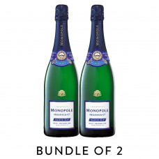 [Bundle Of 2] Champagne Monopole Heidsieck White Top Brut Premier Cru, 750ml