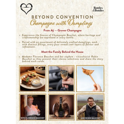 Beyond Convention - Champagne with Dumplings