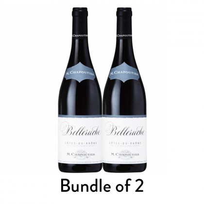 [Bundle of 2] M. Chapoutier Côtes du Rhône Belleruche Rouge 2023